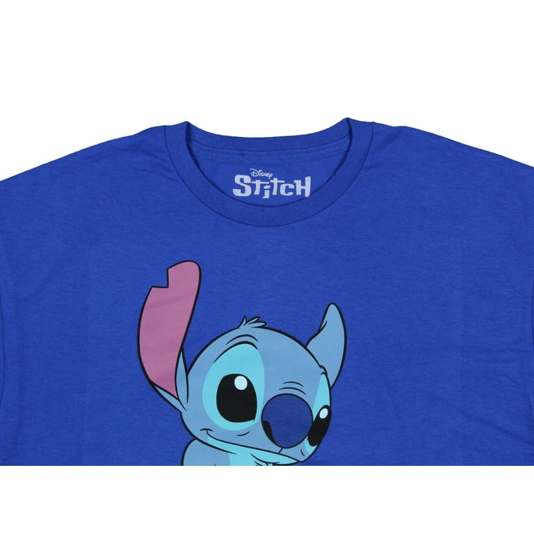 Disney Lilo & Stitch Mens\' Not Today Stitch Pose Graphic Print T-Shirt, XL