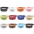 thumbnail image 4 of Collier Ras du Cou Imitation Cuir Gothique Punk, Collier Court Creux en Forme de Cœur, 4 of 8