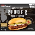 thumbnail image 1 of Fully Cooked Seasoned Boneless Pork Cutlette with Maple Whiskey Sauce, Cardinal Roadhouse Maple Whiskey Fully Cooked Pork Cutlette Ribber 6x152g, 1 of 1