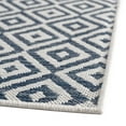 thumbnail image 7 of Rugs.com Jill Zarin Outdoor Collection Rug – 2' x 6' Runner Blue Flatweave Rug Perfect For Hallways, Entryways, 7 of 7