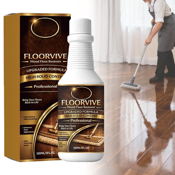 Wood Floor Polish 1Pack, High Gloss Restoration Agent, Can Scratches Protective Coating, Quick-Dry Formula, Non-Sticky Residue, Smooth Streak Free Shiny Effect, Long-Lasting Protective Layer, 150ml