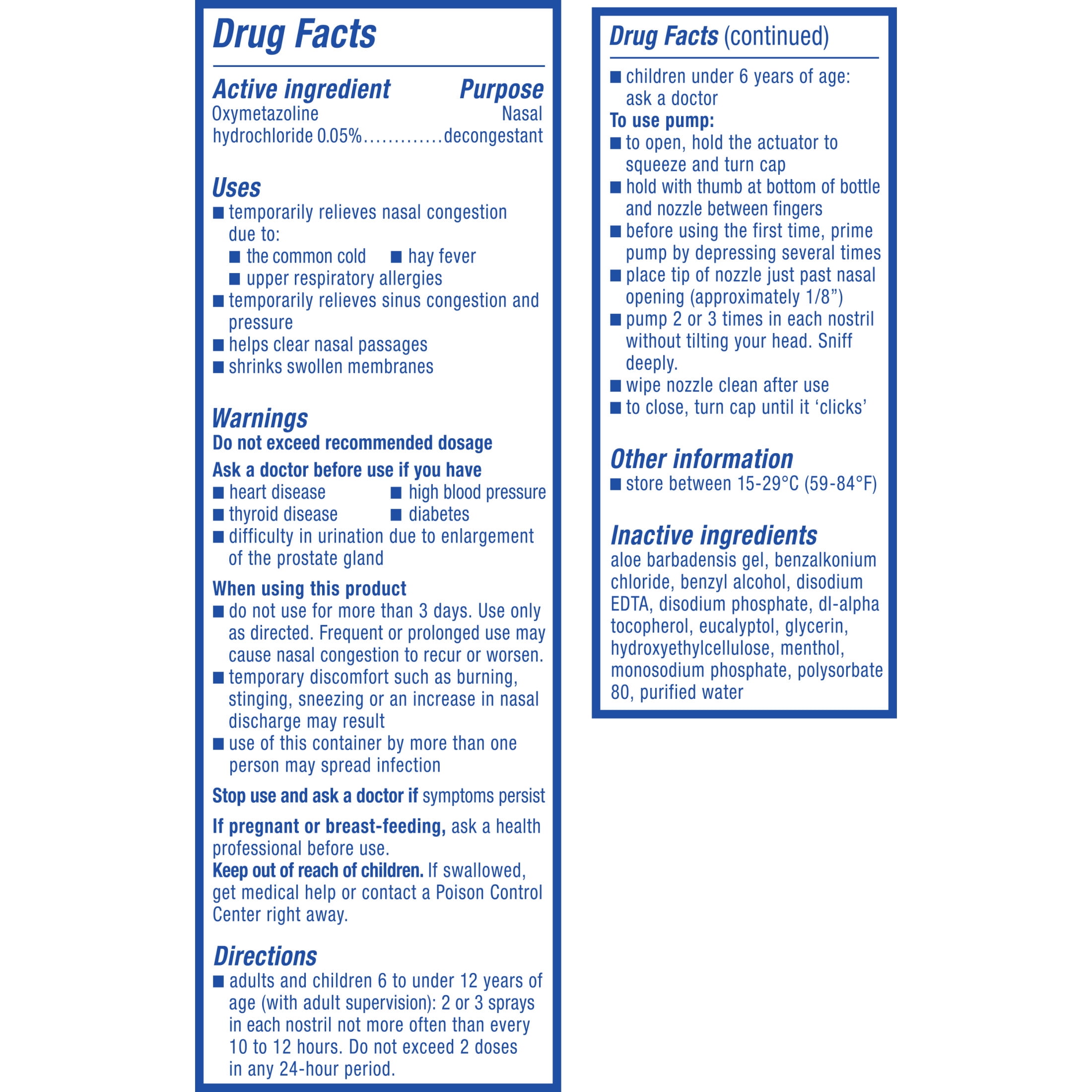 (2 pack) Zicam Intense Sinus Relief No-Drip Relief Nasal Spray with Cooling Menthol & Eucalyptus 0.5 oz