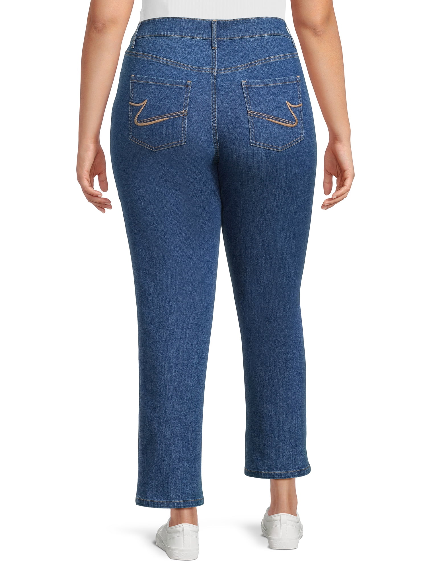 Just My Size Women's Plus Size 5 Pocket Stretch Jean, Also in Petite 