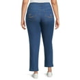 thumbnail image 5 of JMS Just My Size by Hanes 5 Pocket Stretch Jeans, Women's Plus and Women's Plus Petite, Sizes 16W-26W, 5 of 5