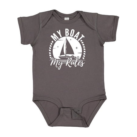 

Inktastic Sailing Captain My Boat My Rules Gift Baby Boy or Baby Girl Bodysuit