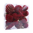 thumbnail image 2 of Juego de 24 Bolas Navideñas de Terciopelo Flocadas para de Navidad, Decoración Navideña, Adornos para Interiores., 2 of 6