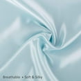 thumbnail image 4 of Blissford Luxury Baby Blue Satin Pillowcase with Zipper Closure, Queen 2-Pack, 4 of 7
