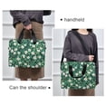 thumbnail image 6 of FORMRS 16" Laptop Bag Carrying Sleeve Case with Handle Travel Shoulder Briefcase, Small White Flowers, 6 of 8