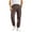 #224-Coffee, variant on Men Label Patch Multi Pocket Cargo Pants Drawstring Waist Cuffed Ankle Loose Fit Casual Outdoor Streetwear Jogger Cargo Pants Gifts for Father