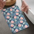 thumbnail image 2 of Pioneer Flower Floral Print Pattern Bathroom Rugs Mat, Non Slip Microfiber Bathroom Rug with Rubber Backing, Soft Mats for Bathroom Floor Tub Shower, 20"x32", 2 of 5