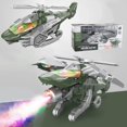 thumbnail image 1 of Juguete Helicóptero Dinosaurio Transformable con LED Ntddf Spray-Verde, 1 of 8