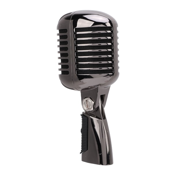 Micrófono Vocal Dinámico Vintage, Antiguo Micrófono Dinámico Vintage de Aleación de Zinc Cardioides Multifuncionales para discursos