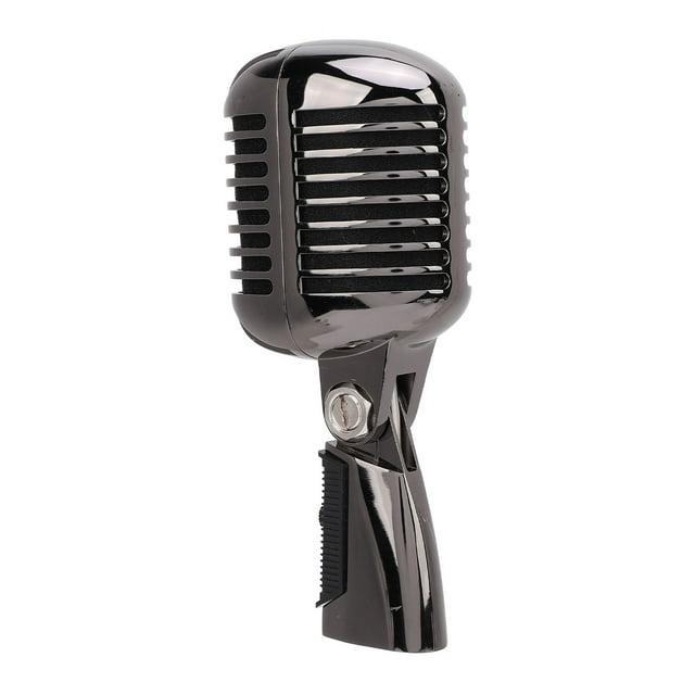 Micrófono Vocal Dinámico Vintage, Antiguo Micrófono Dinámico Vintage de Aleación de Zinc Cardioides Multifuncionales para discursos