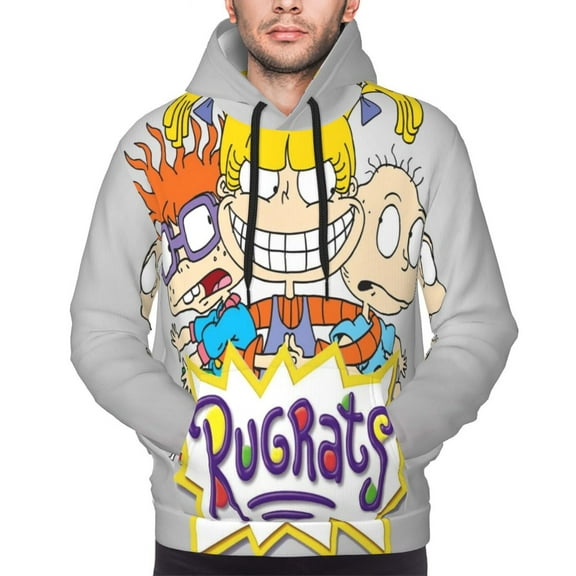 Unisex Men'S And Women'S Rugrats Hoodies 3d Fashion Digital Print Cartoon Pullover Hooded Sweatshirts With Pockets