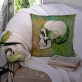 thumbnail image 3 of Carolines Treasures BB5122PW1414 Day of the Dead Green Skull Fabric Decorative Pillow  14Hx14W multicolor, 3 of 4