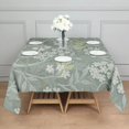 thumbnail image 2 of Floral 60" Square Waterproof Tablecloth, Floral Print Polyester Table Cover, 2 of 6