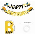 thumbnail image 2 of Happy Birthday Banner Construction Party Decorations Construction Birthday Party Supplies for Boys 1st 2nd 3rd Construction Birthday Banner Garland Excavator Dump Truck Tractor Sign, 2 of 10