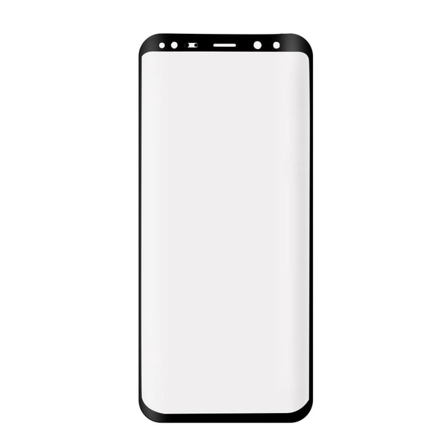 Protector de Pantalla del teléfono para Galaxy S9 Plus Película de Huellas Dactilares Vidrio Templado Resistente a los rasguños Easy Care Clear with Black Frame # 2 Unique Bargains Pantalla Protector