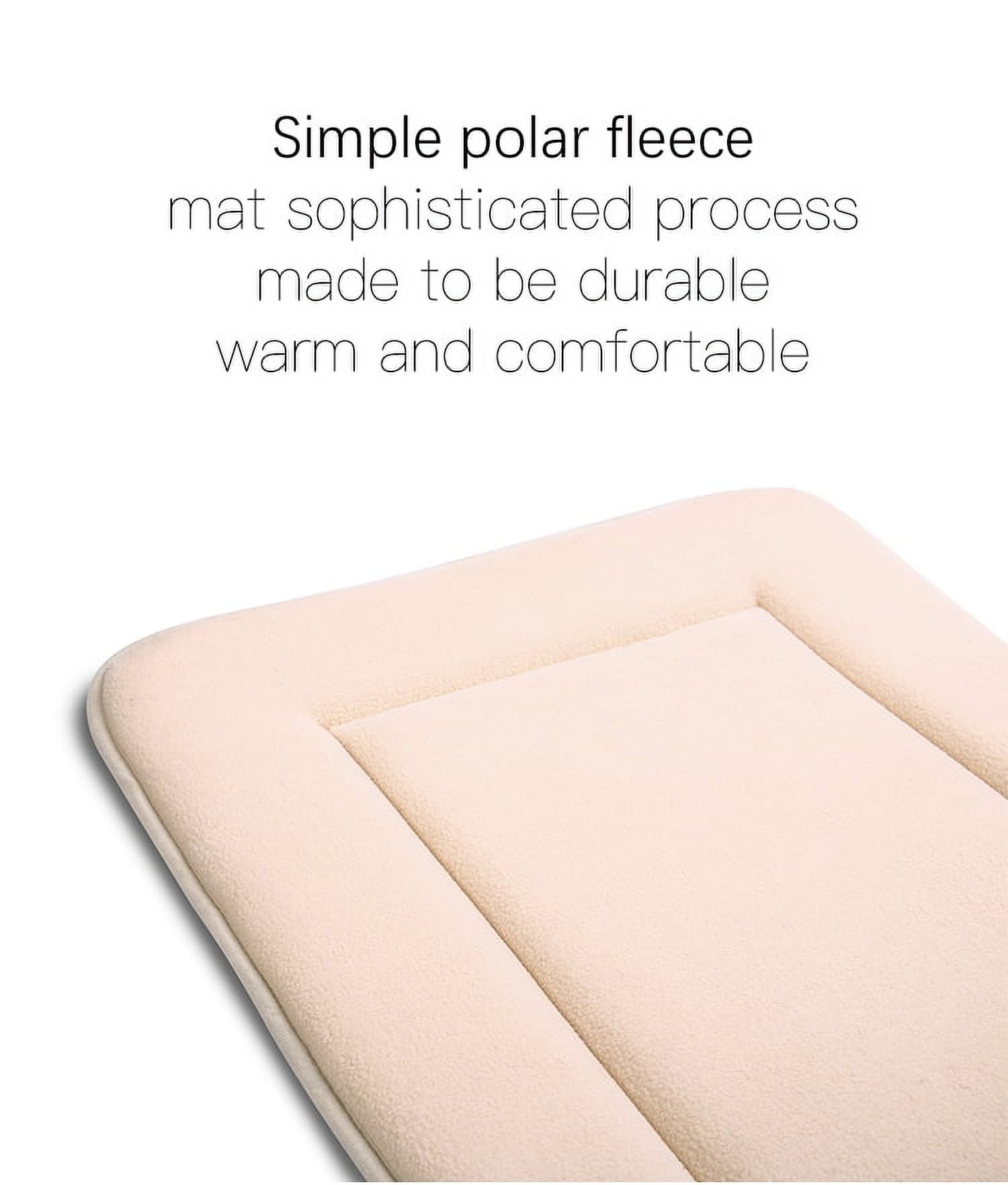 Dog Bed Crate Pad Mat Cute Paw Pet Beds for Large dog,Washable Dog Sleeping Mattress with Anti Slip Bottom