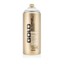 Montana Cans GOLD Spray Paint, 400ml, Transparent, White
