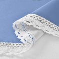 thumbnail image 3 of 60 Inch Round Tablecloth with White Lace Trim Fall Table Cover for Elegant Dining Decor Sunflowers and Daisies, 3 of 8