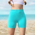 thumbnail image 2 of ShomPort Girls Bike Shorts Stretch Elastic Waist Athletic Casual Yoga Dance Shorts Kids Workout Leggings, 5-14 Years, 2 of 9