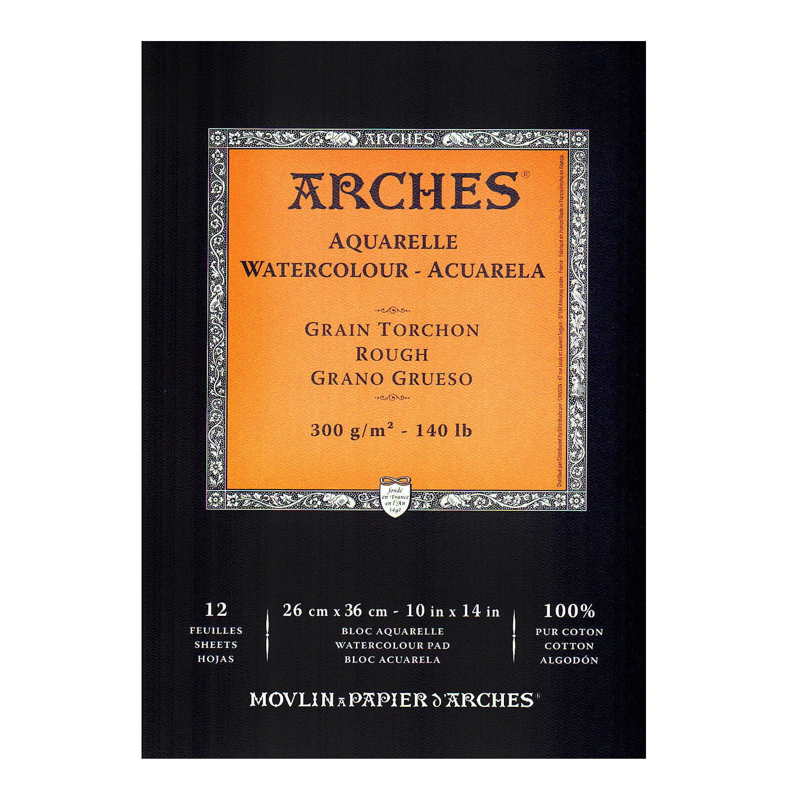 Arches Watercolor Pad 9 In. X 12 In. Cold Pressed 140 Lb. [Pack Of 2] 42052-PK2