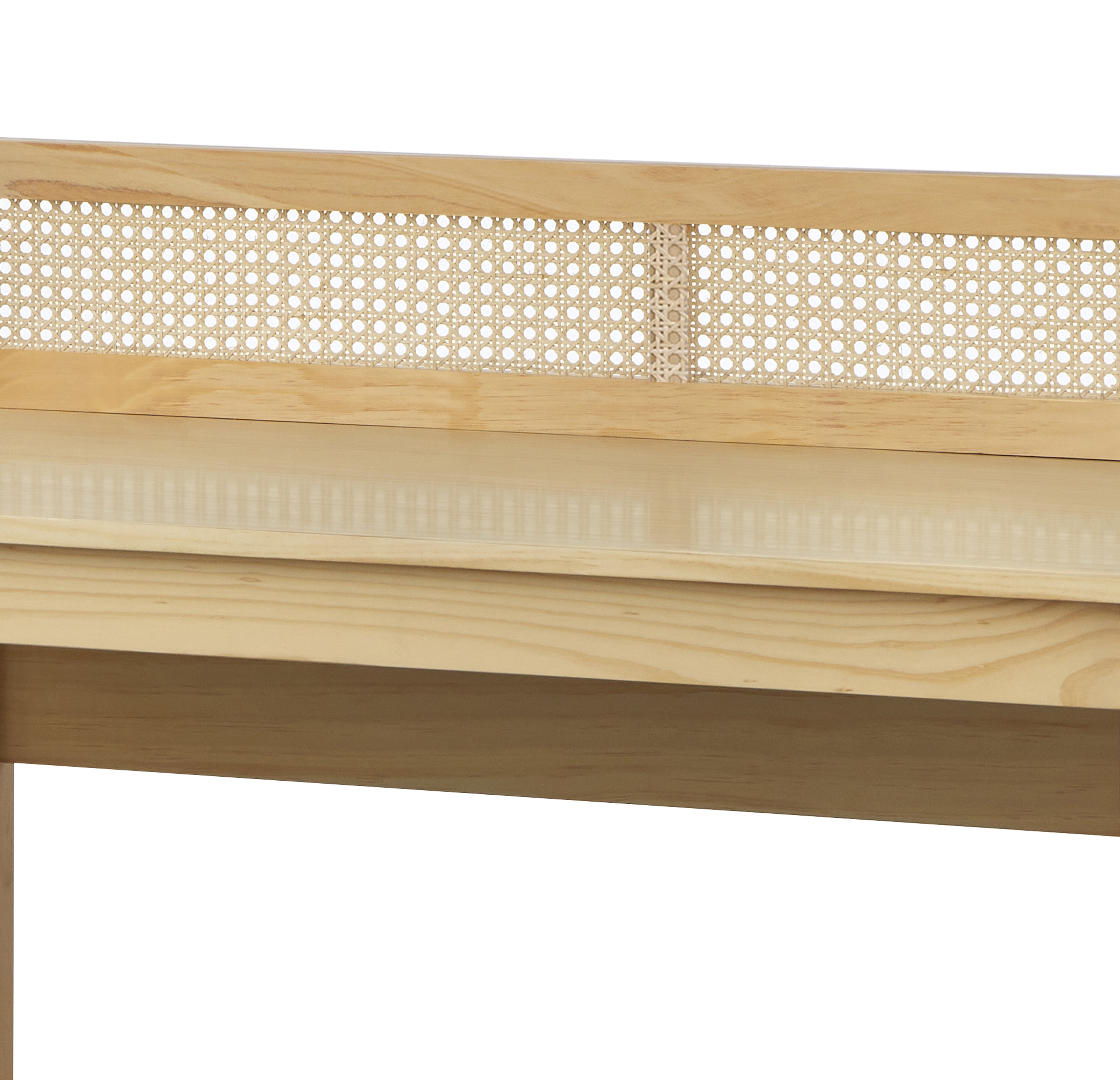 TMS Bennett Modern Writing Desk, Light Oak