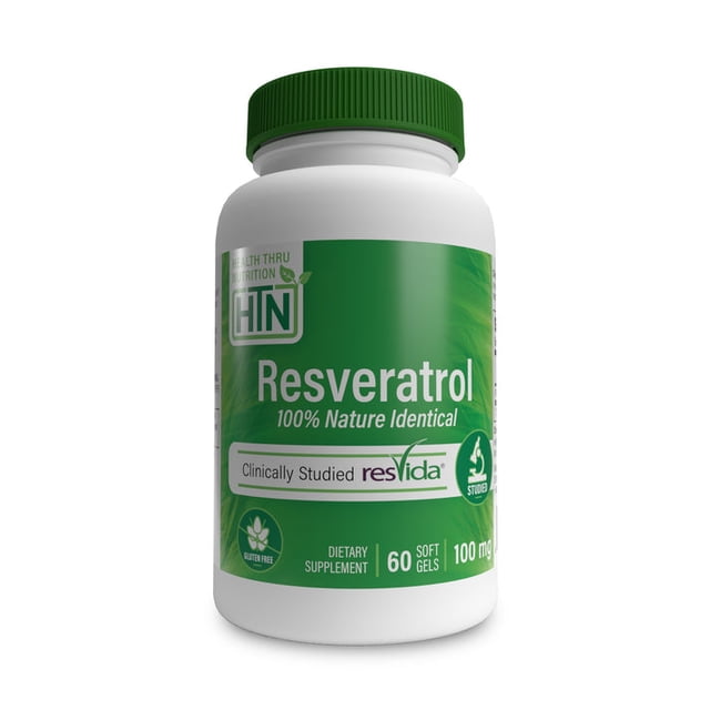 Health Thru Nutrition | Resveratrol, 100 Mg, 60 Cápsulas, Suplemento para el Apoyo Metabólico