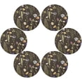 thumbnail image 2 of GZHJMY Wildflowers Round Placemats Set of 4,Non-Slip Heat Resistant Washable Table Mats for Kitchen Dining Table Decoration,15.4", 2 of 6