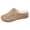 Beige, variant on Women's Orthopedic Dress Clogs with Fleece Lined Arch Support Fall Winter Warm Casual Suede Platform Wedge Non Slip Walking Slippers for Work