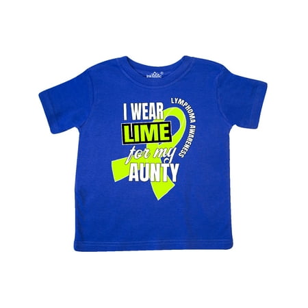 

Inktastic I Wear Lime For My Aunty Lymphoma Awareness Gift Toddler Boy or Toddler Girl T-Shirt