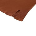 thumbnail image 4 of 2Pcs Kids Summer Outfit  Solid Color Ribbed Halter Neck Sleeveless Crop Tops + Short Slit Skirt for Girls  2-7 Years, 4 of 7