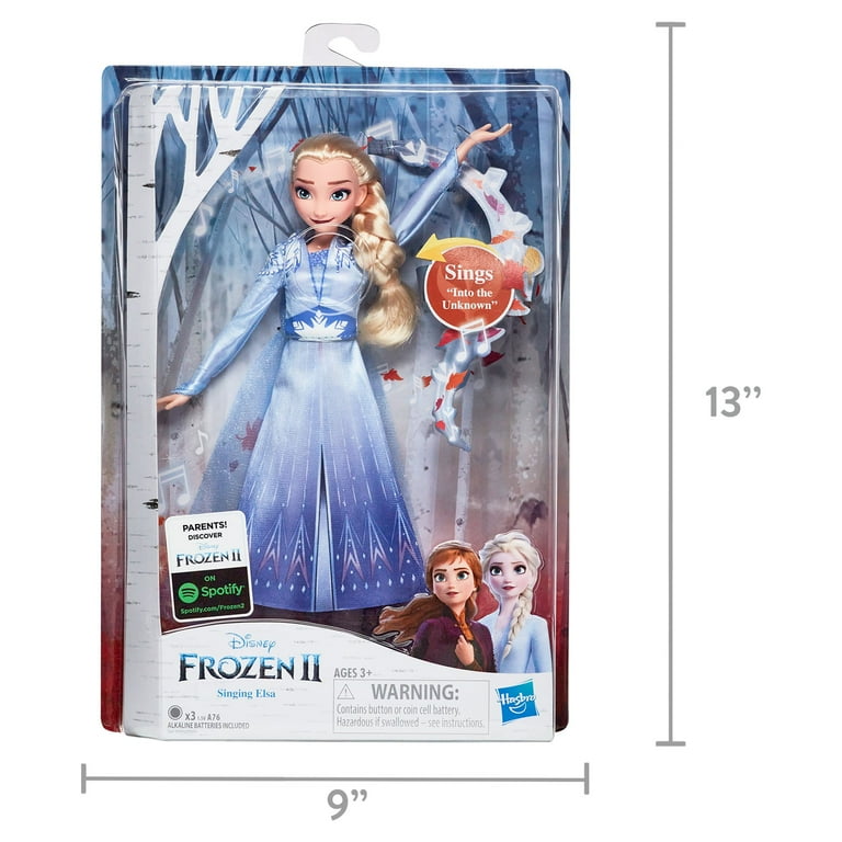 Disney Frozen 2 Singing Elsa Musical Fashion Doll Includes Blue