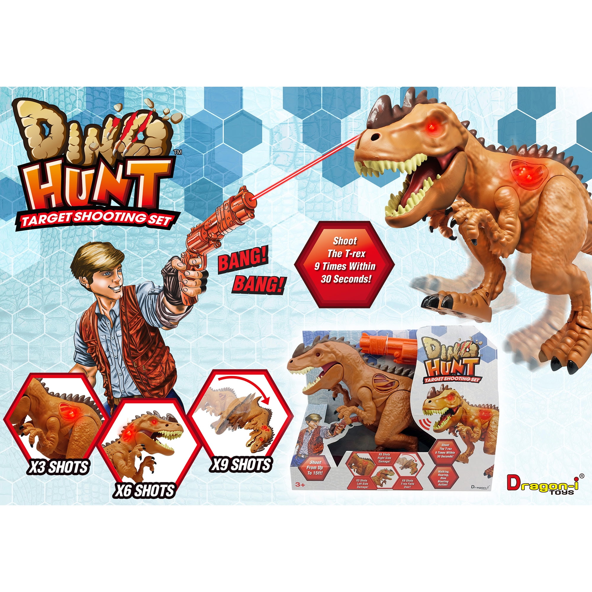 Dragon-i: Dino Hunt Target Shooting Set