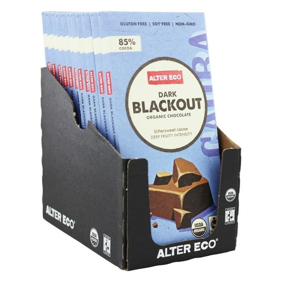 Alter Eco - Chocolat Noir Biologique 85 % Cacao Classic Blackout - 2,82 oz
