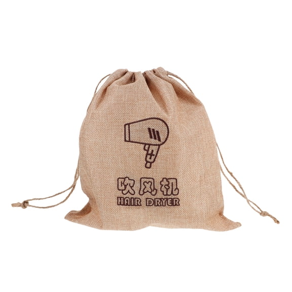 Raindrops Hair Dryer Bag Simple Design Portable Storage Case for Men Women in 11.6x10in Size