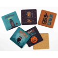 thumbnail image 2 of Inkdotpot Set of 6 Drink Coasters Easy Clean 4-inch SquareCoastersCork Base,Reusable,Halloween, 2 of 8