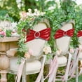 thumbnail image 5 of FastXmas Bow Chair Sashes Bands Decoration Ties Bow Stretch Floating Decorative Tape for Many Holiday Party Wedding Decorations Chair Cover Not Included(13.8 x 5.9 In), 5 of 6