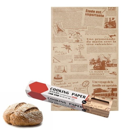 

TAONMEISU Air Fryer Paper - Non-Stick Baking Parchment - Wax Paper For Picnic Basket Liners With English Japanese Letters For Sandwich Packing(31x800cm/One Roll)