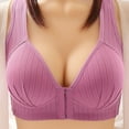 thumbnail image 2 of Xihbxyly Bras for Women, Womens Bra Plus Size Bras for Women Lifting Lace Bra for Heavy Breast Comfort Front Close Bras for Women, Cotton Bras for Women Ladies Bras, 2 of 7