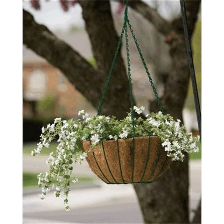 Panacea Steel Hanging Basket Green