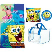 Spongebob Squarepants Slumber On The Go Set Yellow Walmart Com