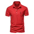 thumbnail image 1 of AIOPESON New Man Polo Shirt Mens Casual Deer bordado 35% algodón Polo hombres manga corta alta cantidad polo hombres Tan Jianjun unisex, 1 of 2