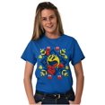 thumbnail image 4 of Ugly Christmas Pixel PACMAN Snowflake Men's Graphic T Shirt Tees Brisco Brands 5X, 4 of 5