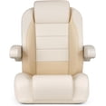 thumbnail image 2 of NORTHCAPTAIN Premium Reclining Pontoon Captain's Chair Boat Bucket Seat with Armrest,Ivory/Beige, 2 of 4