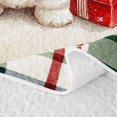 thumbnail image 5 of Manfei Modern Christmas Snowman Bed Spread Queen,Western Xmas Festive Queen Coverlet Set,3-Piece,1 Quilt and 2 Pillowcases, 5 of 7
