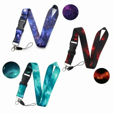 3 Pcs Lanyards for Keys from Emlimny, Lanyards for Cell Phone Case for Women and Men Detachable Galaxy Lanyard for ID Badges Cool Neck Keychain