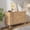 2-walnut, variant on Modern 6 Drawer Dresser with Fluted Panel, Accent Chest of Drawers for Bedroom Living Room Nursery Entryway