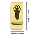 thumbnail image 2 of Stainless Steel Rabbit’s Foot Good Luck Charm Classic Slim Money Clip Credit Card Holder, 2 of 2